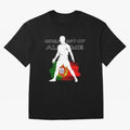 Cristiano Ronaldo Portugal Greatest Of All Time Oversized T-Shirt Honor Football Greatness during Match Day Hype around FIFA World Cup 2026 Group Stage, Cristiano Ronaldo, Haaland and CR7, Portugal, Spain and Germany, Champion Mindset, Group Stage