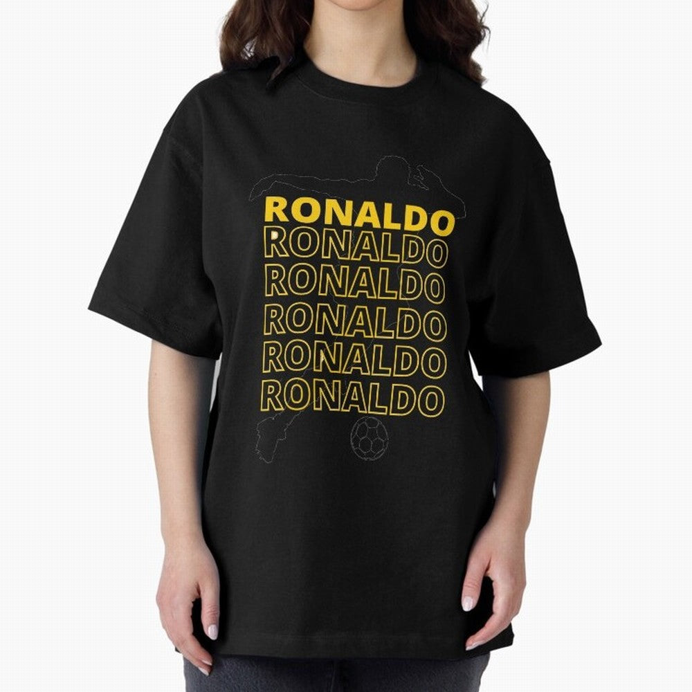Ronaldo Oversized T-Shirt Celebrate Golden Goal Energy in Match Day Hype around FIFA World Cup 2026, CR7, Argentina and Brazil, Worldwide Fan Energy, Dramatic Goals, Stadium Lights and Championship Celebrations; Ideal for Football Dads, Football