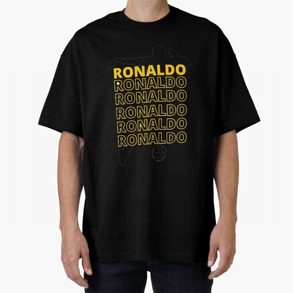 Ronaldo Oversized T-Shirt Celebrate Golden Goal Energy in Match Day Hype around FIFA World Cup 2026, CR7, Argentina and Brazil, Worldwide Fan Energy, Dramatic Goals, Stadium Lights and Championship Celebrations; Ideal for Football Dads, Football