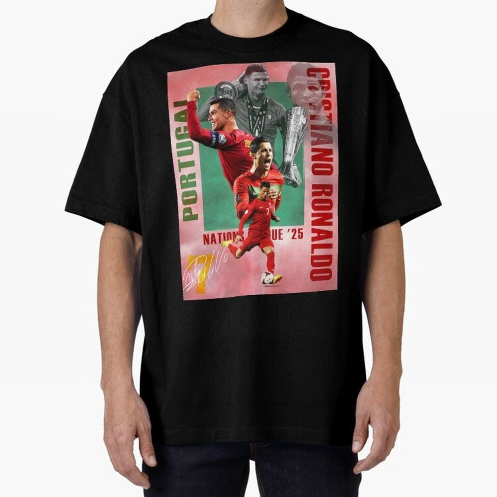 Cristiano Ronaldo Portugal Football Legend Oversized T-Shirt Enjoy the Biggest Football Party of FIFA World Cup 2026 Group Stage Spirit, with Netherlands, CR7 and Messi, Tournament Hype, Historic Matchups, Family Viewing Parties and Global Sports