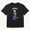 Cristiano Ronaldo Wpap - JUST DO IT Oversized T-Shirt Bring International Match Energy to Global Football Passion for FIFA World Cup 2026 USA Canada Mexico, Celebrating Messi and Cristiano Ronaldo, Argentina, France and Brazil, Vintage Soccer