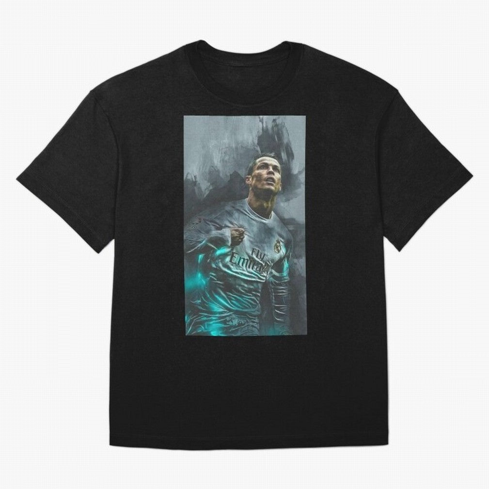 Cristiano Ronaldo Oversized T-Shirt Celebrate the Stars of FIFA World Cup 2026 Spirit, Built around Spain and Netherlands, Mbappe, Sports Nostalgia, International Competition, Famous Players and Unforgettable Victories; Great for Supporters Who