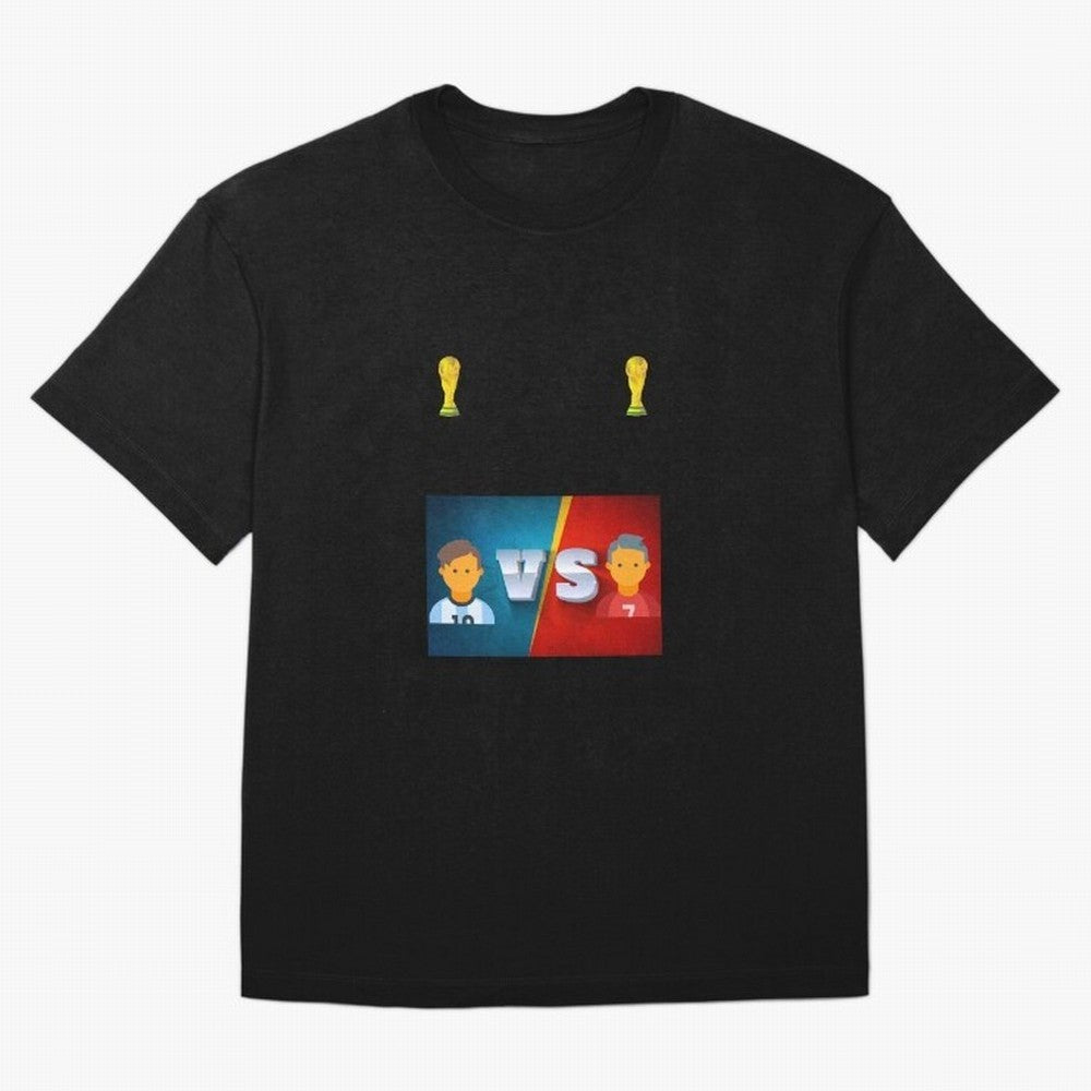 THE RONALDO VS MESSI Oversized T-Shirt Discover FIFA World Cup 2026 Group Stage for Fans of Neymar and Argentina, France and Brazil, Bringing Football History, Final Match Energy, Crowd Noise and Once in a Lifetime Moments; Made for Collectors Who