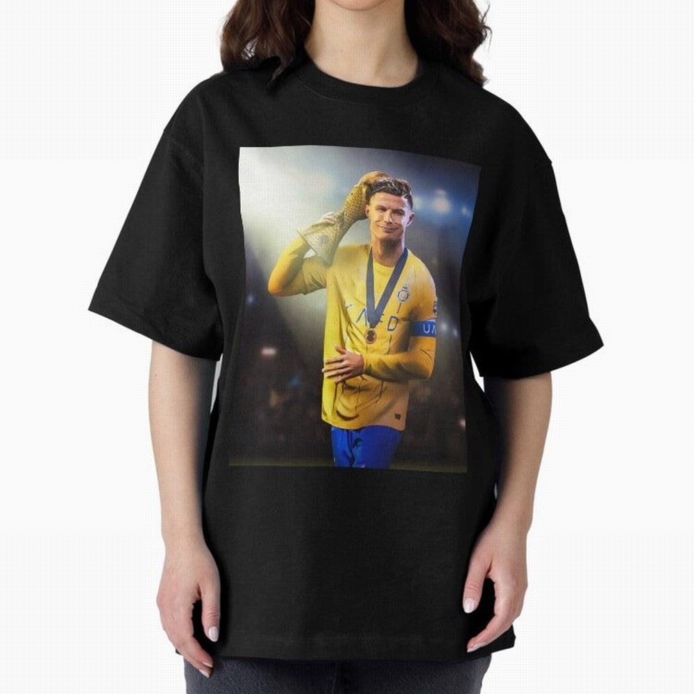 Cristiano Ronaldo Active( Oversized T-Shirt Bring a Vintage Feel to FIFA World Cup 2026 Group Stage for Fans of Cristiano Ronaldo, Haaland and CR7 and France and Portugal, Bringing Vintage Soccer Flavor, Modern Football Stars, National Flags and