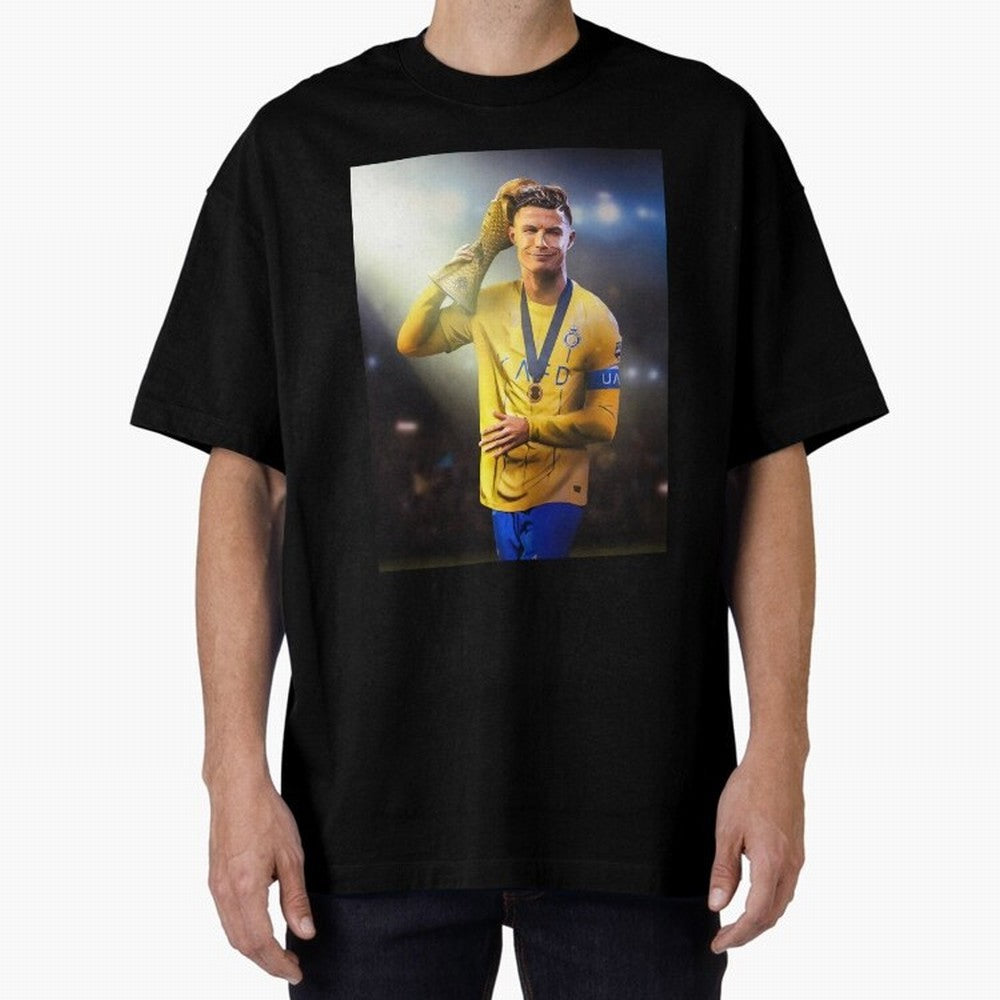 Cristiano Ronaldo Active( Oversized T-Shirt Bring a Vintage Feel to FIFA World Cup 2026 Group Stage for Fans of Cristiano Ronaldo, Haaland and CR7 and France and Portugal, Bringing Vintage Soccer Flavor, Modern Football Stars, National Flags and