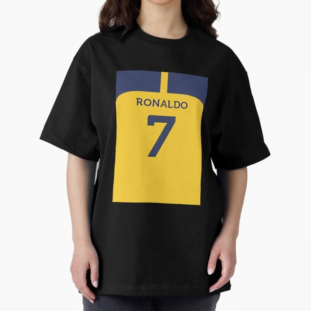 Cristiano Ronaldo Al Nassr Oversized T-Shirt Show Up for the Glory of Global Football Passion for FIFA World Cup 2026 Group Stage, Built around Neymar, Germany, Game Day Rituals, Football Legends, Country Pride and the Road to the Final; Great for