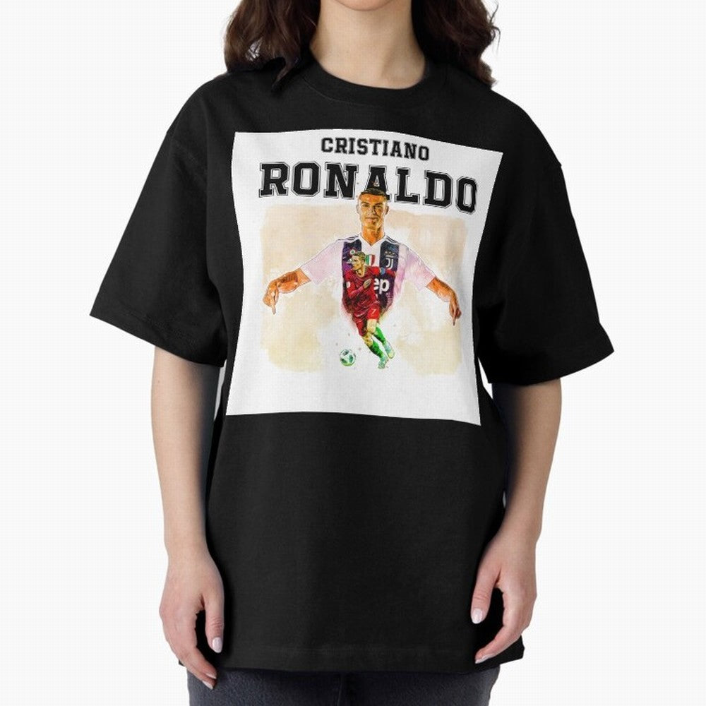 Cristiano Ronaldo 7 Oversized T-Shirt Showcase FIFA World Cup 2026 USA Canada Mexico Spirit, Capturing Portugal, Spain and Germany, Neymar, Vintage Soccer Flavor, Modern Football Stars, National Flags and Final Night Emotion; Built for Supporters