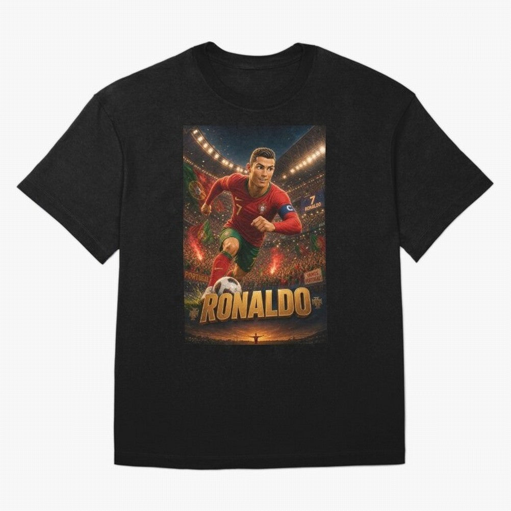 Ronaldo Oversized T-Shirt Show Up for the Glory of Global Football Passion for FIFA World Cup 2026, Filled with Messi, Neymar and Mbappe, Spain and Netherlands, Stadium Chants, National Pride, Trophy Dreams and Unforgettable Football Memories; Made
