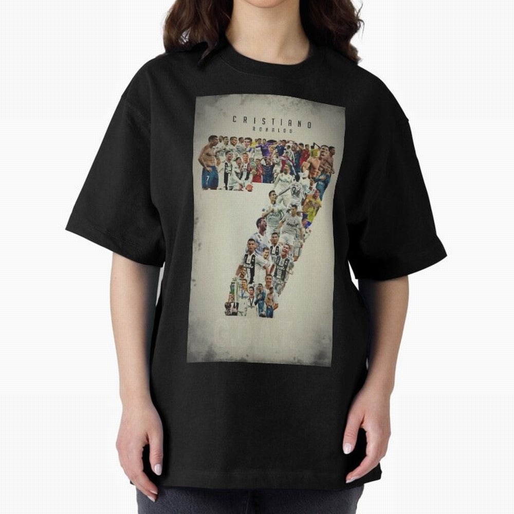 Cristiano Ronaldo Oversized T-Shirt Bring Bold Fan Energy to FIFA World Cup 2026 USA Canada Mexico with Messi and Cristiano Ronaldo, Portugal Energy, Football Passion, Legendary Performances, Festival Vibes and Supporter Community; Ideal for