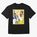 Cristiano Ronaldo Al-Nassr Football Club Oversized T-Shirt Follow the FIFA World Cup 2026 USA Canada Mexico Journey through Cristiano Ronaldo, Haaland and CR7 Highlights, Spain and Netherlands Pride, Champion Mindset, Group Stage Buzz, Knockout