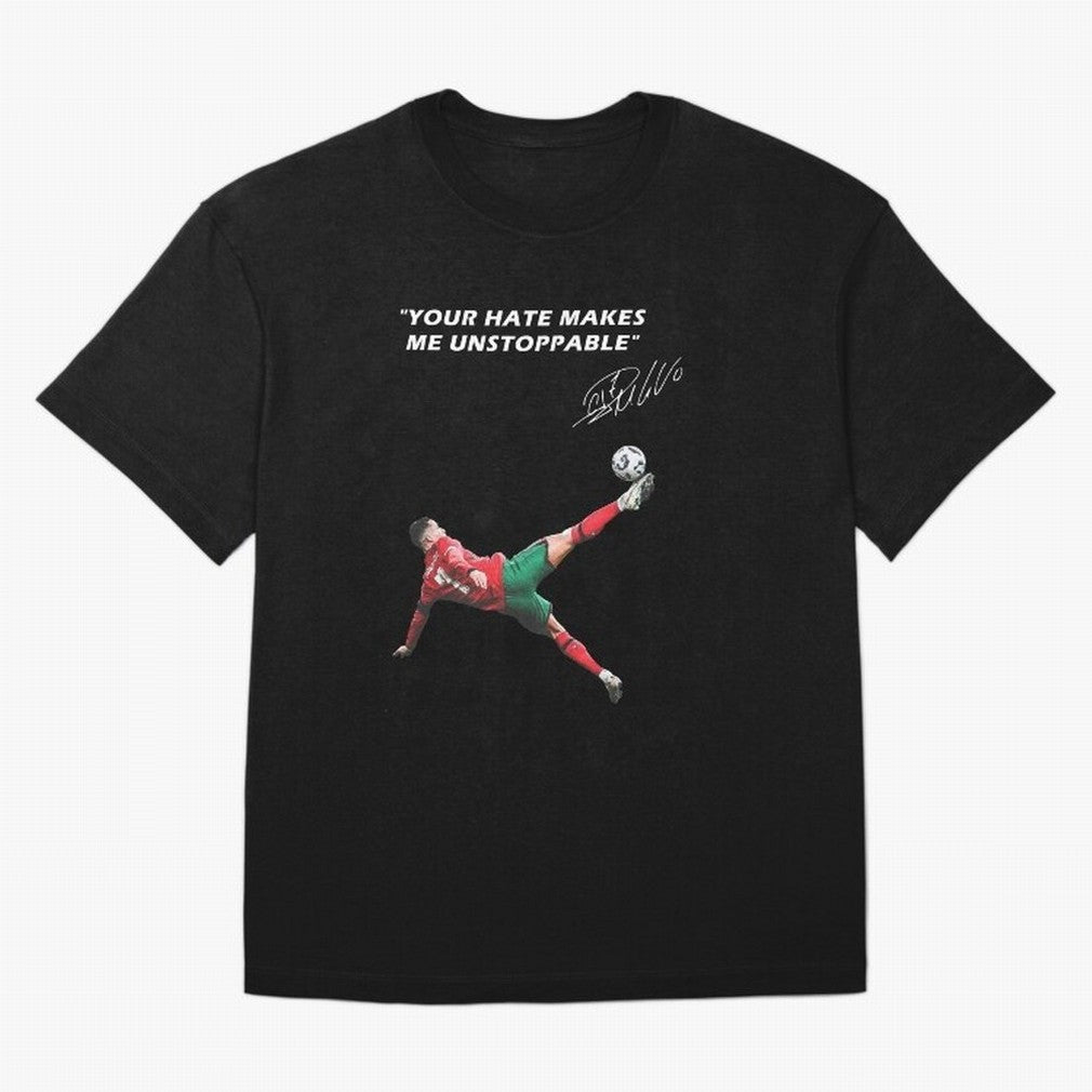 Cristiano Ronaldo Footballer Oversized T-Shirt Join the Countdown to Global Football Passion for FIFA World Cup 2026 USA Canada Mexico, Highlighting Cristiano Ronaldo, Haaland and CR7, England and Germany, Worldwide Fan Energy, Dramatic Goals,