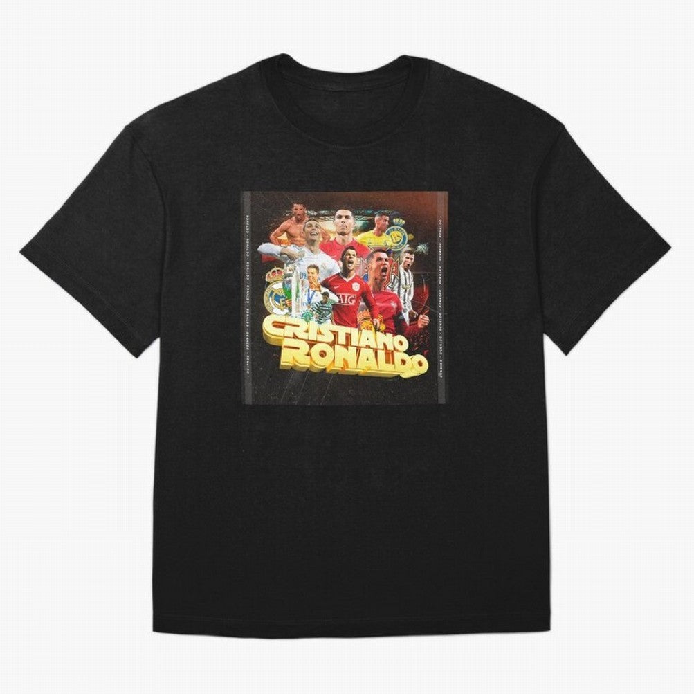 Cristiano Ronaldo Best of Career Oversized T-Shirt Cheer through Every Moment of FIFA World Cup 2026 USA Canada Mexico for Fans of Neymar, Haaland and Cristiano Ronaldo and Portugal, Bringing Supporter Pride, Iconic Celebrations, Legendary Names