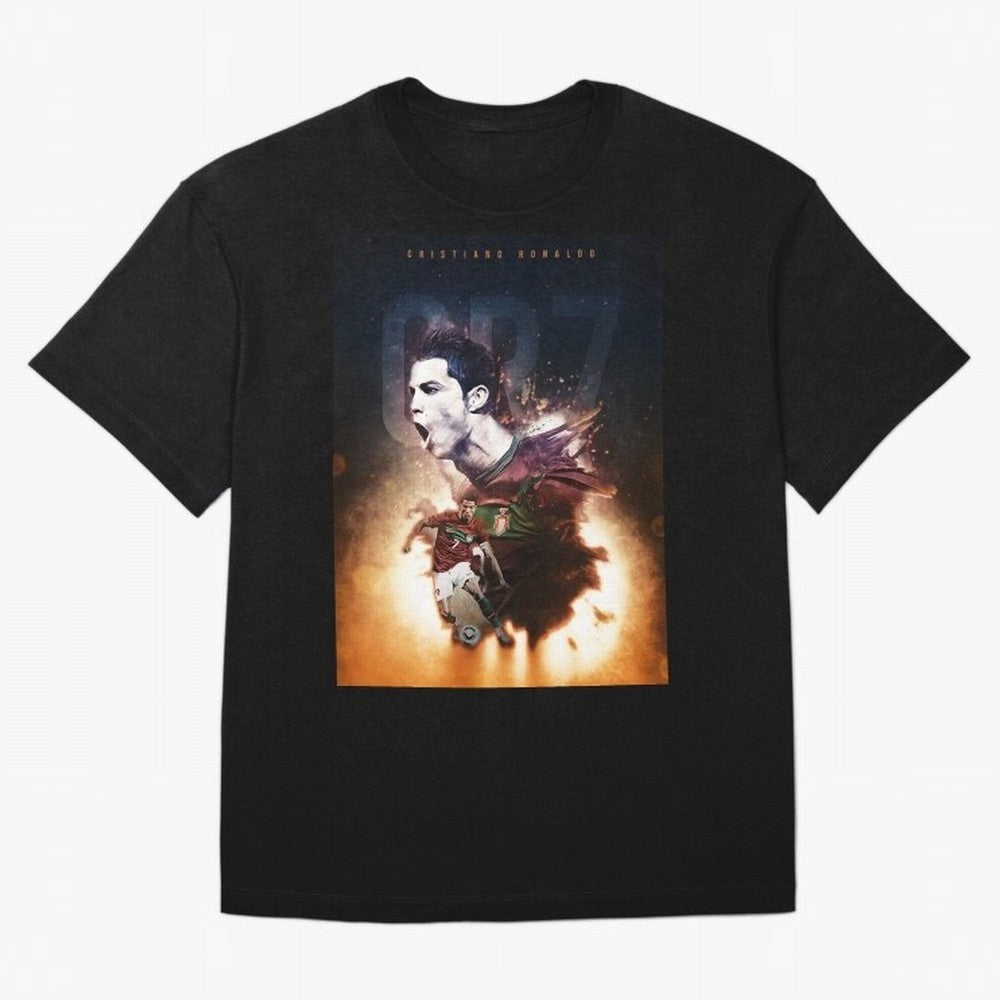 Cristiano Ronaldo 7 Oversized T-Shirt Celebrate the Stars of FIFA World Cup 2026 with Cristiano Ronaldo, Haaland and CR7, Portugal Energy, Sports Nostalgia, International Competition, Famous Players and Unforgettable Victories; Great for Supporters