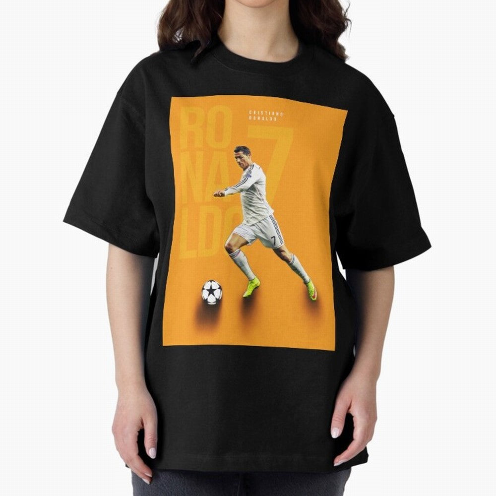 Cristiano Ronaldo 7 Oversized T-Shirt Join Supporters Worldwide for Global Football Passion for FIFA World Cup 2026, Inspired by Messi, Neymar and Mbappe, England, Football Passion, Legendary Performances, Festival Vibes and Supporter Community;