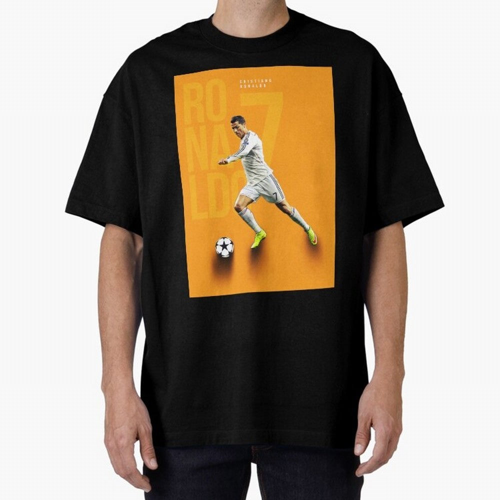 Cristiano Ronaldo 7 Oversized T-Shirt Join Supporters Worldwide for Global Football Passion for FIFA World Cup 2026, Inspired by Messi, Neymar and Mbappe, England, Football Passion, Legendary Performances, Festival Vibes and Supporter Community;