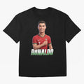 Ronaldo Oversized T-Shirt Carry the Dream of FIFA World Cup 2026 USA Canada Mexico for Fans of Messi, CR7 and Mbappe and Spain and Netherlands, Bringing Soccer Culture, Superstar Moments, National Team Dreams and Competitive Fire; Built for