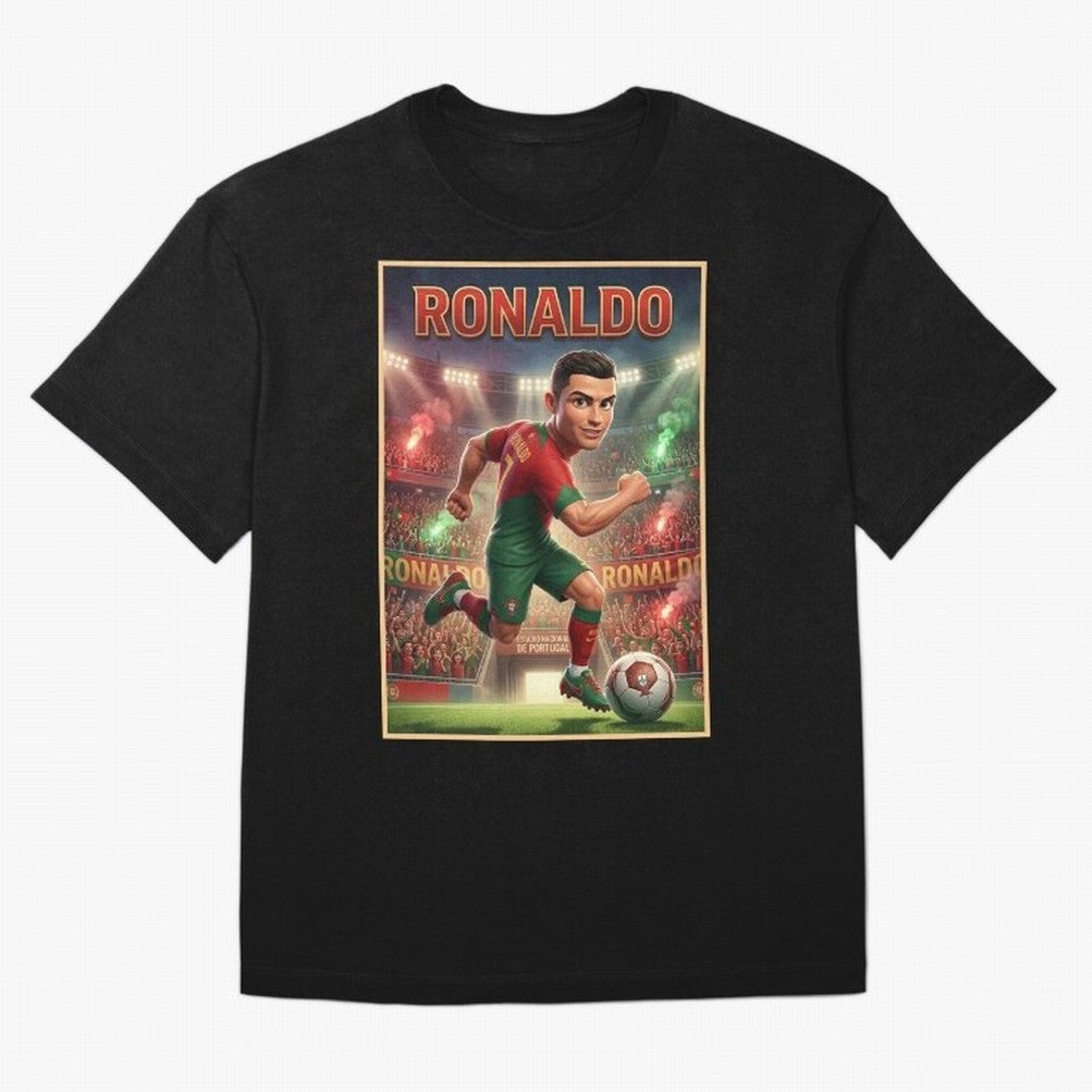 Ronaldo Oversized T-Shirt Celebrate National Team Dreams in the FIFA World Cup 2026 Journey through CR7 Highlights, Brazil Pride, Championship Spirit, Famous Goals, Roaring Crowds and International Football Unity; Ideal for Passionate Fans Who Love