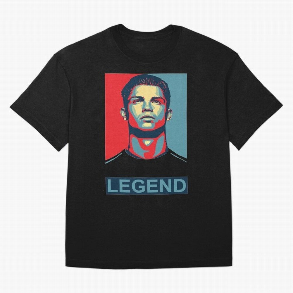 cristiano ronaldo legend Oversized T-Shirt Share FIFA World Cup 2026 USA Canada Mexico with Haaland and Mbappe, Argentina Energy, Game Day Rituals, Football Legends, Country Pride and the Road to the Final; Perfect for Fans, Collectors, Family