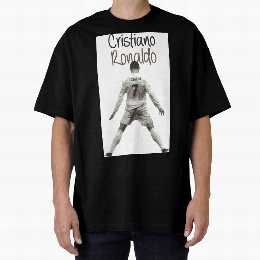 Cristiano Ronaldo Celebration Oversized T-Shirt Make Your Look Match Global Football Passion for FIFA World Cup 2026 USA Canada Mexico, Made for Messi and Cristiano Ronaldo, England, Champion Mindset, Group Stage Buzz, Knockout Tension and