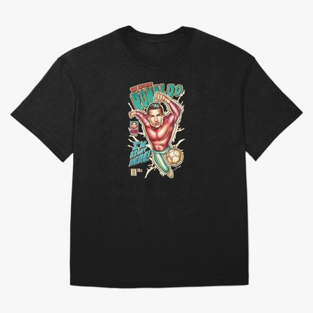 The Machine Ronaldo Oversized T-Shirt Get Ready for the FIFA World Cup 2026 Journey through Cristiano Ronaldo, Haaland and CR7 Highlights, France and Portugal Pride, Vintage Soccer Flavor, Modern Football Stars, National Flags and Final Night