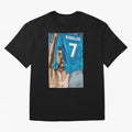 Cristiano Ronaldo Oversized T-Shirt Bring Retro Soccer Energy to FIFA World Cup 2026 Group Stage Spirit, Capturing Spain and Netherlands, CR7 and Messi, Fan Favorite Moments, National Team Passion, Big Match Drama and Soccer History; Perfect for