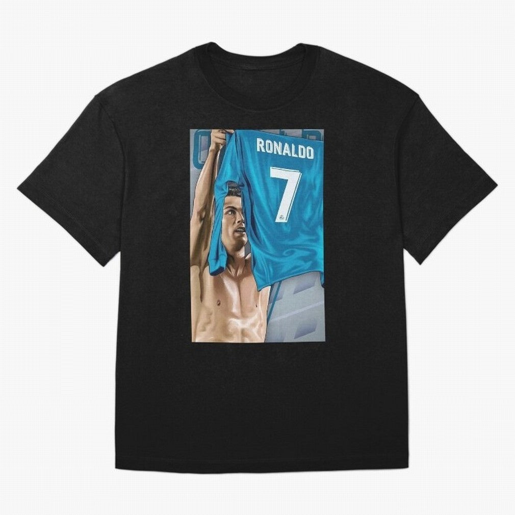 Cristiano Ronaldo Oversized T-Shirt Bring Retro Soccer Energy to FIFA World Cup 2026 Group Stage Spirit, Capturing Spain and Netherlands, CR7 and Messi, Fan Favorite Moments, National Team Passion, Big Match Drama and Soccer History; Perfect for