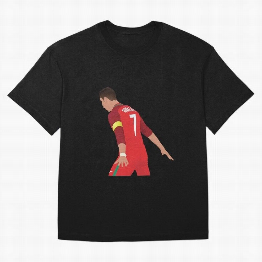Cristiano Ronaldo - Portugal Oversized T-Shirt Celebrate the Magic of FIFA World Cup 2026 USA Canada Mexico Inspired by Haaland and Mbappe, Spain Energy, Fan Favorite Moments, National Team Passion, Big Match Drama and Soccer History; Great for