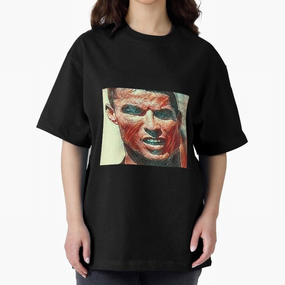 Ronaldo Oversized T-Shirt Support FIFA World Cup 2026 Group Stage Centered on Haaland and Mbappe, Spain and Netherlands Energy, Football Festival Excitement, Trophy Ambitions, Country Rivalries and Star Player Buzz; Ideal for Football Dads,