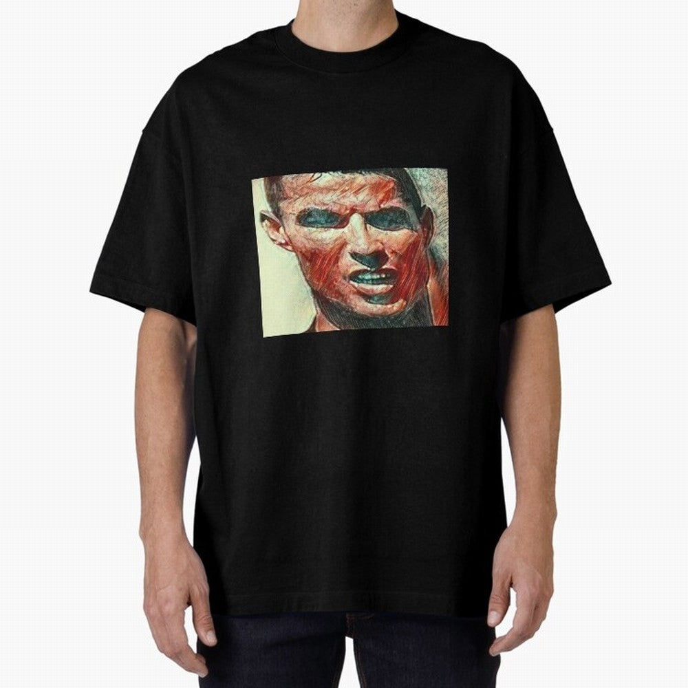 Ronaldo Oversized T-Shirt Support FIFA World Cup 2026 Group Stage Centered on Haaland and Mbappe, Spain and Netherlands Energy, Football Festival Excitement, Trophy Ambitions, Country Rivalries and Star Player Buzz; Ideal for Football Dads,