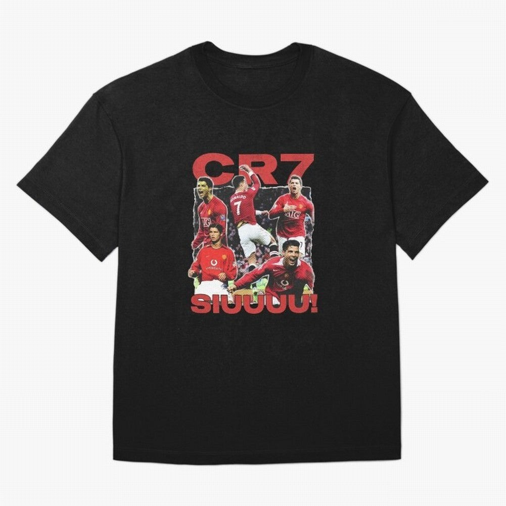 Retro Cristiano Ronaldo Manchester United Oversized T-Shirt Relive Match Day Hype around FIFA World Cup 2026 USA Canada Mexico, Cristiano Ronaldo, Haaland and CR7, England and Germany, Sports Nostalgia, International Competition, Famous Players and