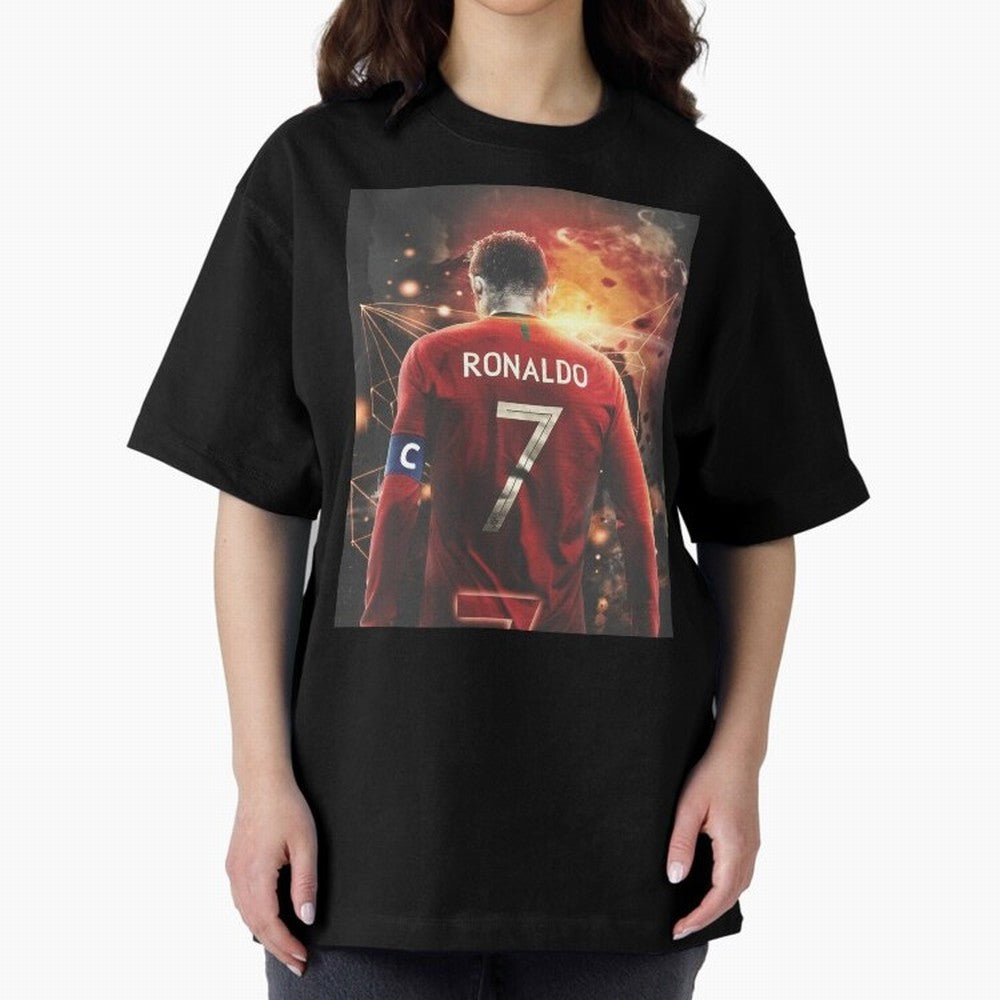 Cristiano Ronaldo Art iPad Case _amp_ Skin Oversized T-Shirt Spotlight Match Day Hype around FIFA World Cup 2026 Group Stage, Cristiano Ronaldo, England and Germany, Worldwide Fan Energy, Dramatic Goals, Stadium Lights and Championship