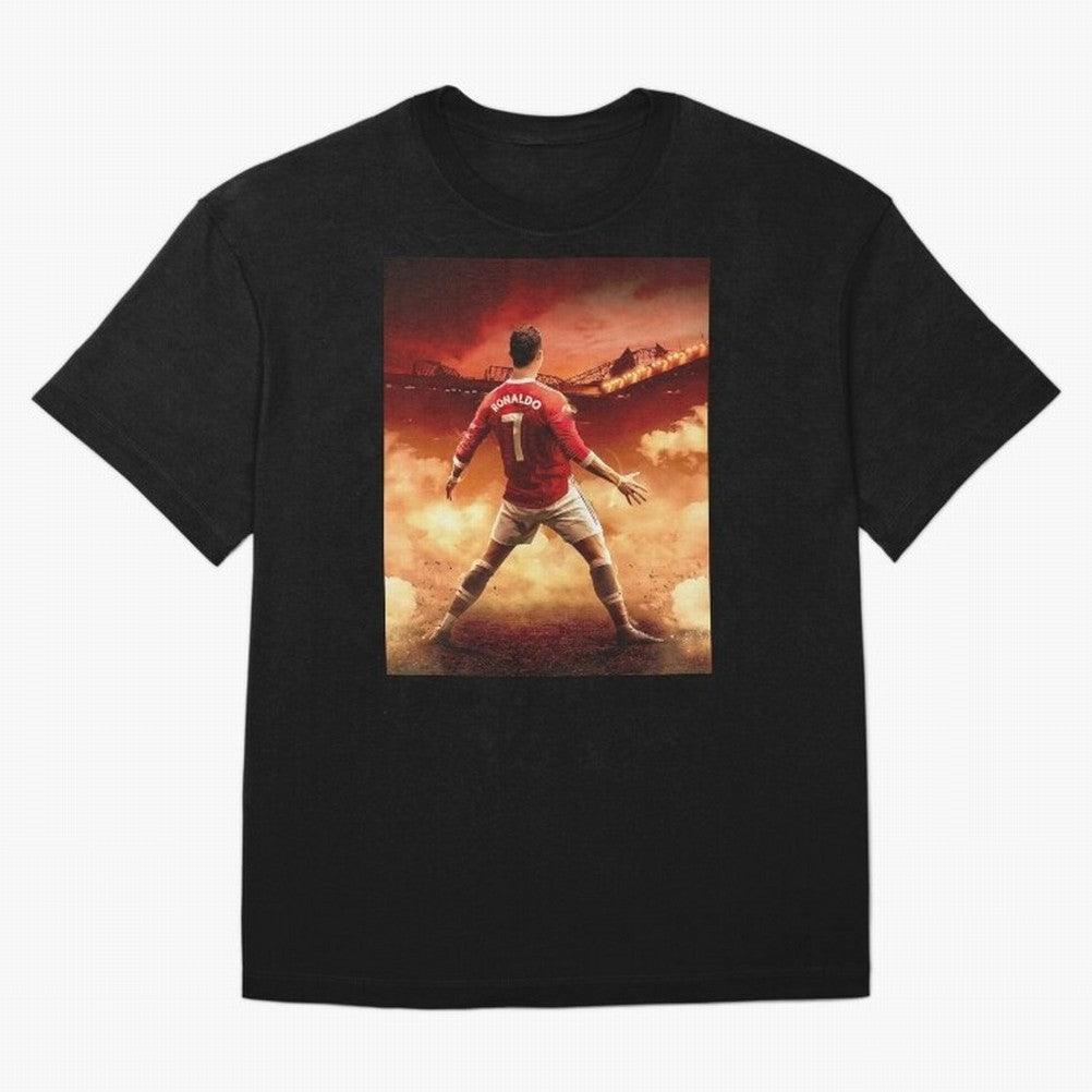 Ronaldo Cr7 Siuuu Manchester,Ronaldo Gifts,Ronaldo Cover,Ronaldo Prints Oversized T-Shirt Join the Countdown to Match Day Hype around FIFA World Cup 2026 USA Canada Mexico, CR7 and Messi, Spain, Vintage Soccer Flavor, Modern Football Stars,