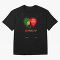 Love Cristiano Ronaldo Oversized T-Shirt Capture Stadium Memories from FIFA World Cup 2026 USA Canada Mexico for Fans of Messi and Cristiano Ronaldo and England, Bringing Supporter Pride, Iconic Celebrations, Legendary Names and Global Match Day