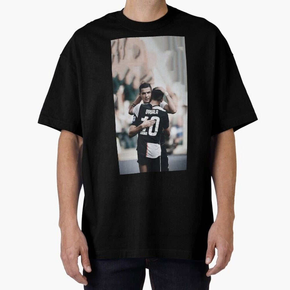 ronaldo with dybala Oversized T-Shirt Share the Excitement of FIFA World Cup 2026 Group Stage Celebrating Messi, Spain and Netherlands Energy, Supporter Pride, Iconic Celebrations, Legendary Names and Global Match Day Energy; Great for Supporters