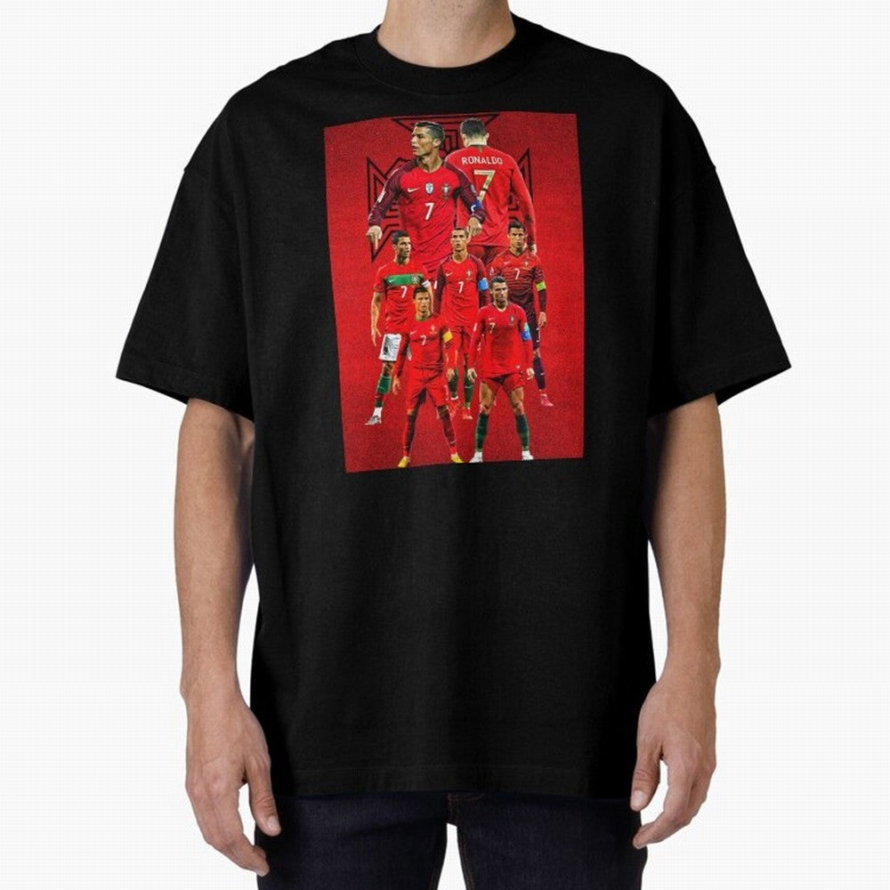 ronaldo Oversized T-Shirt Keep the Legacy of the FIFA World Cup 2026 Journey through Messi and Cristiano Ronaldo Highlights, Spain and Netherlands Pride, Tournament Hype, Historic Matchups, Family Viewing Parties and Global Sports Pride; Built for