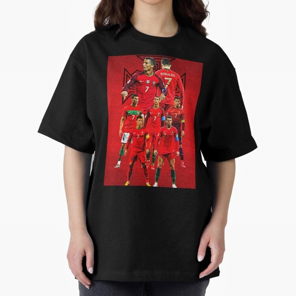 ronaldo Oversized T-Shirt Keep the Legacy of the FIFA World Cup 2026 Journey through Messi and Cristiano Ronaldo Highlights, Spain and Netherlands Pride, Tournament Hype, Historic Matchups, Family Viewing Parties and Global Sports Pride; Built for
