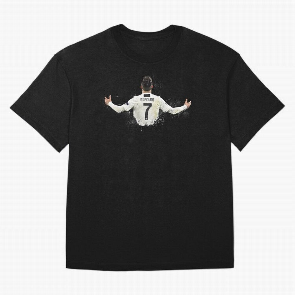 Cristiano Ronaldo Juventus Abstract Paintings Oversized T-Shirt Capture FIFA World Cup 2026 Group Stage Spirit, with Argentina, France and Brazil, CR7, Goal Celebration Energy, Supporter Heritage, Football Icons and Worldwide Tournament Joy;