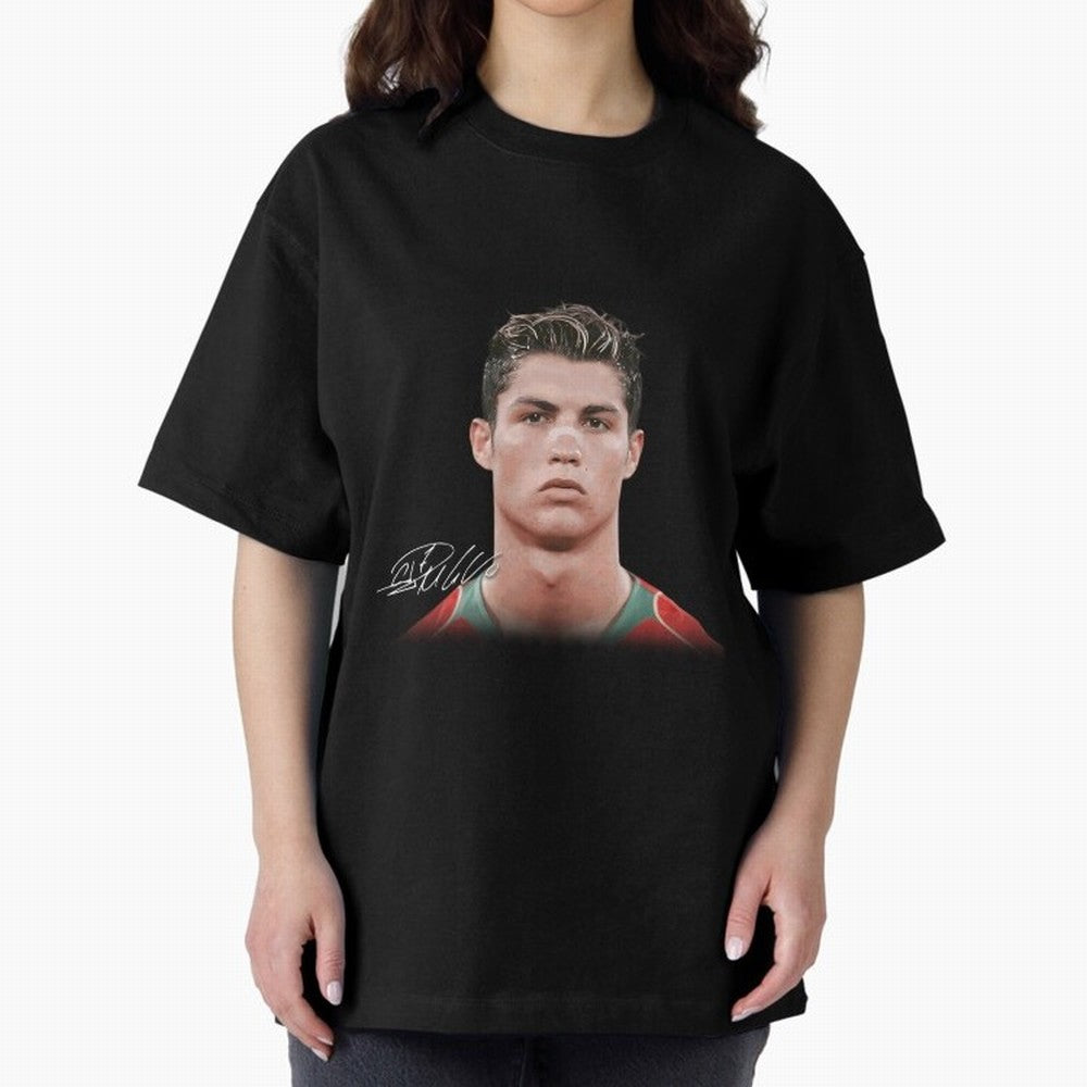Cristiano Ronaldo Oversized T-Shirt Get Ready for Match Day Hype around FIFA World Cup 2026, Neymar, France and Portugal, Football Festival Excitement, Trophy Ambitions, Country Rivalries and Star Player Buzz; Great for Supporters Who Love