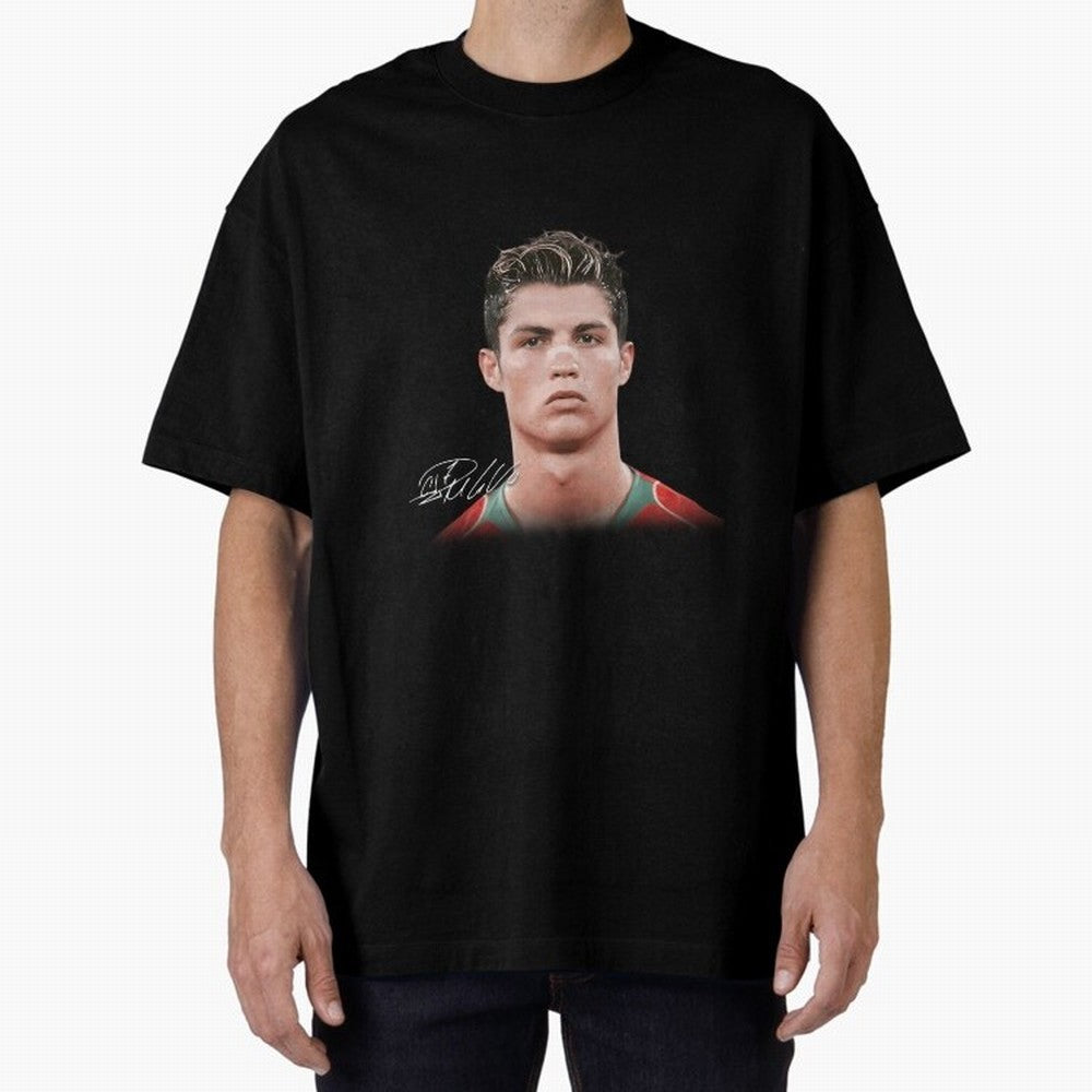 Cristiano Ronaldo Oversized T-Shirt Get Ready for Match Day Hype around FIFA World Cup 2026, Neymar, France and Portugal, Football Festival Excitement, Trophy Ambitions, Country Rivalries and Star Player Buzz; Great for Supporters Who Love