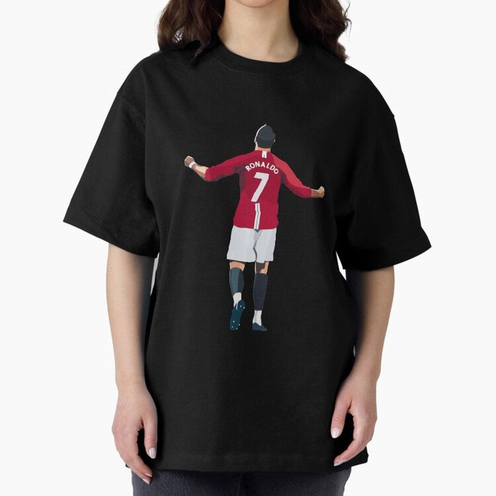Cristiano Ronaldo Oversized T-Shirt Step into FIFA World Cup 2026 USA Canada Mexico Spirit, with Brazil, Portugal and Argentina, Neymar, Haaland and Cristiano Ronaldo, Supporter Pride, Iconic Celebrations, Legendary Names and Global Match Day