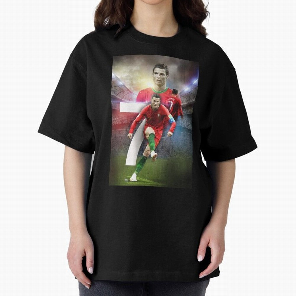 Cristiano Ronaldo Manchester United 4 Oversized T-Shirt Capture the FIFA World Cup 2026 Group Stage Journey through Neymar, Haaland and Cristiano Ronaldo Highlights, Portugal Pride, Stadium Chants, National Pride, Trophy Dreams and Unforgettable
