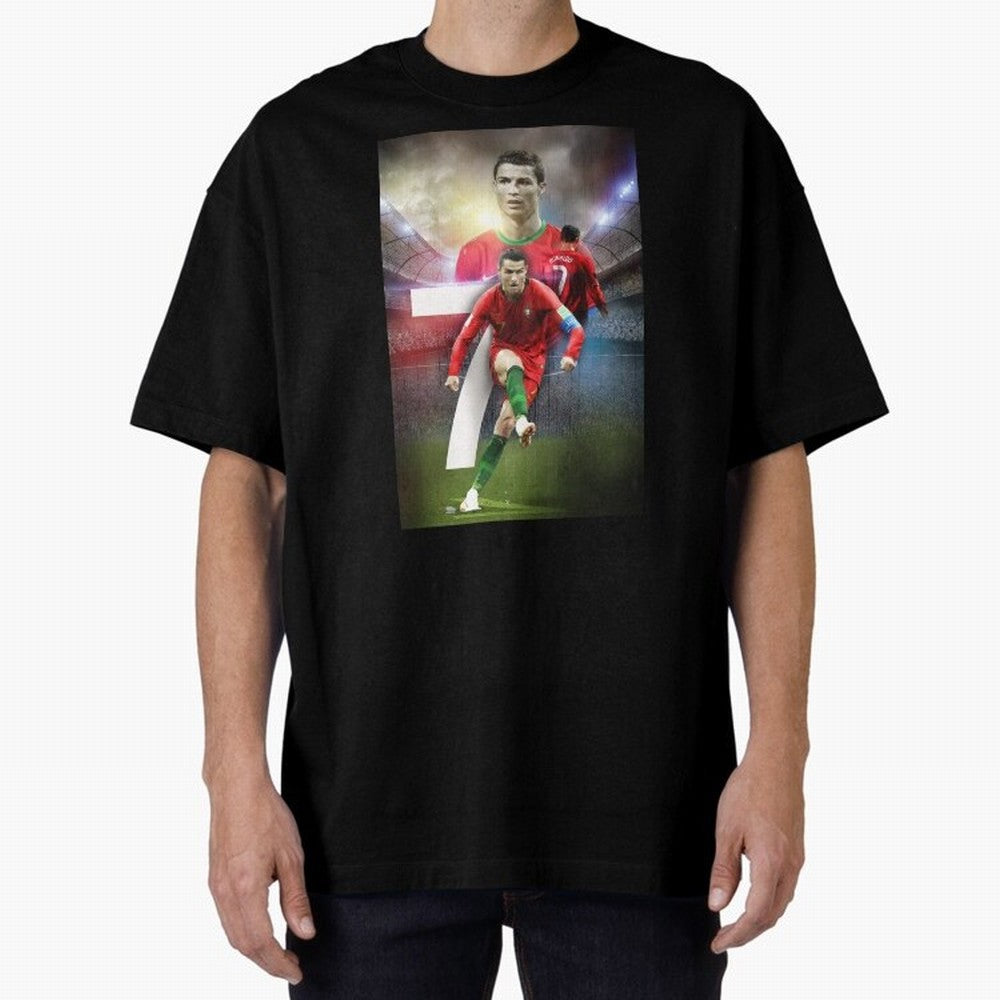Cristiano Ronaldo Manchester United 4 Oversized T-Shirt Capture the FIFA World Cup 2026 Group Stage Journey through Neymar, Haaland and Cristiano Ronaldo Highlights, Portugal Pride, Stadium Chants, National Pride, Trophy Dreams and Unforgettable