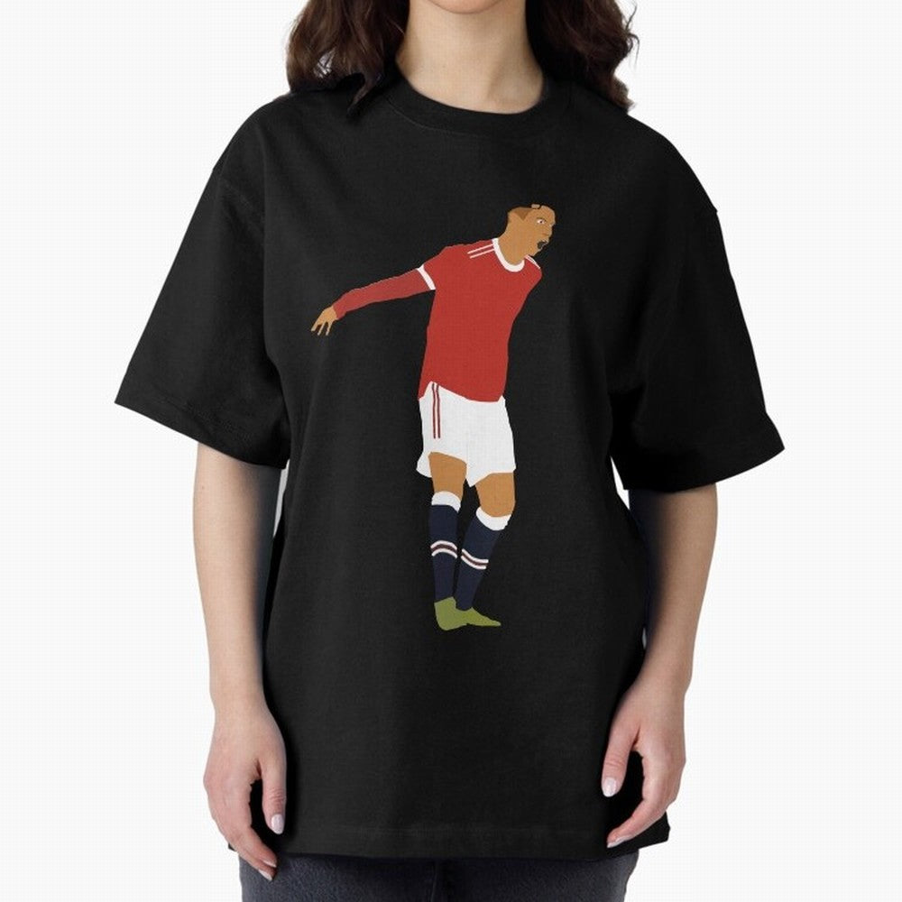 Cristiano Ronaldo Manchester United Oversized T-Shirt Spotlight FIFA World Cup 2026 Spirit, Capturing Spain and Netherlands, Messi, Neymar and Mbappe, Football History, Final Match Energy, Crowd Noise and Once in a Lifetime Moments; Ideal for Fans