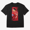Cristiano Ronaldo Oversized T-Shirt Bring Match Day Fire to FIFA World Cup 2026 USA Canada Mexico for Fans of Cristiano Ronaldo and Spain, Bringing Football Festival Excitement, Trophy Ambitions, Country Rivalries and Star Player Buzz; Ideal for