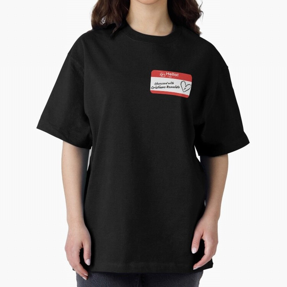 Cristiano Ronaldo Obsessed Oversized T-Shirt Feel the Heartbeat of Match Day Hype around FIFA World Cup 2026, Messi, CR7 and Mbappe, England and Germany, Vintage Soccer Flavor, Modern Football Stars, National Flags and Final Night Emotion; Ideal