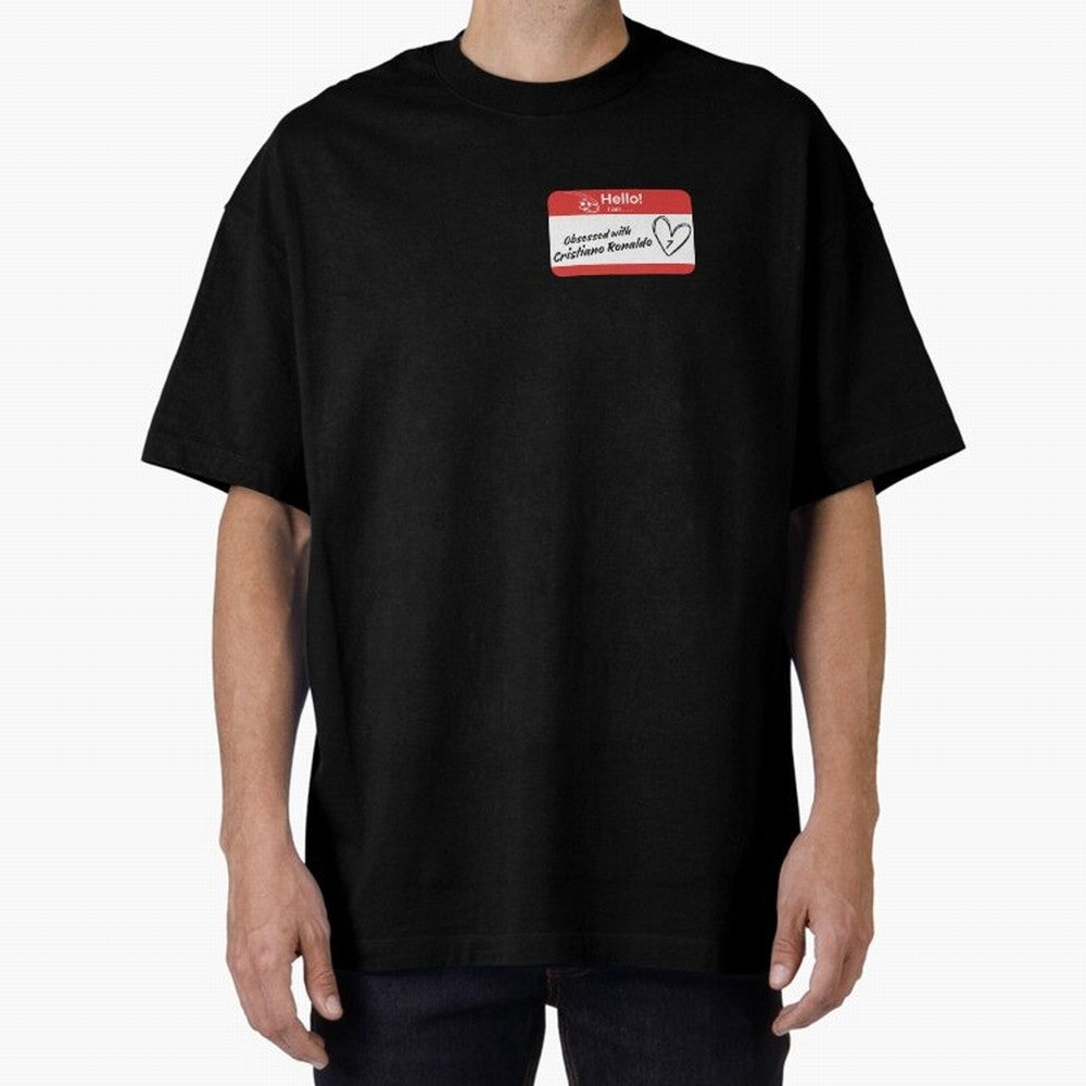 Cristiano Ronaldo Obsessed Oversized T-Shirt Feel the Heartbeat of Match Day Hype around FIFA World Cup 2026, Messi, CR7 and Mbappe, England and Germany, Vintage Soccer Flavor, Modern Football Stars, National Flags and Final Night Emotion; Ideal