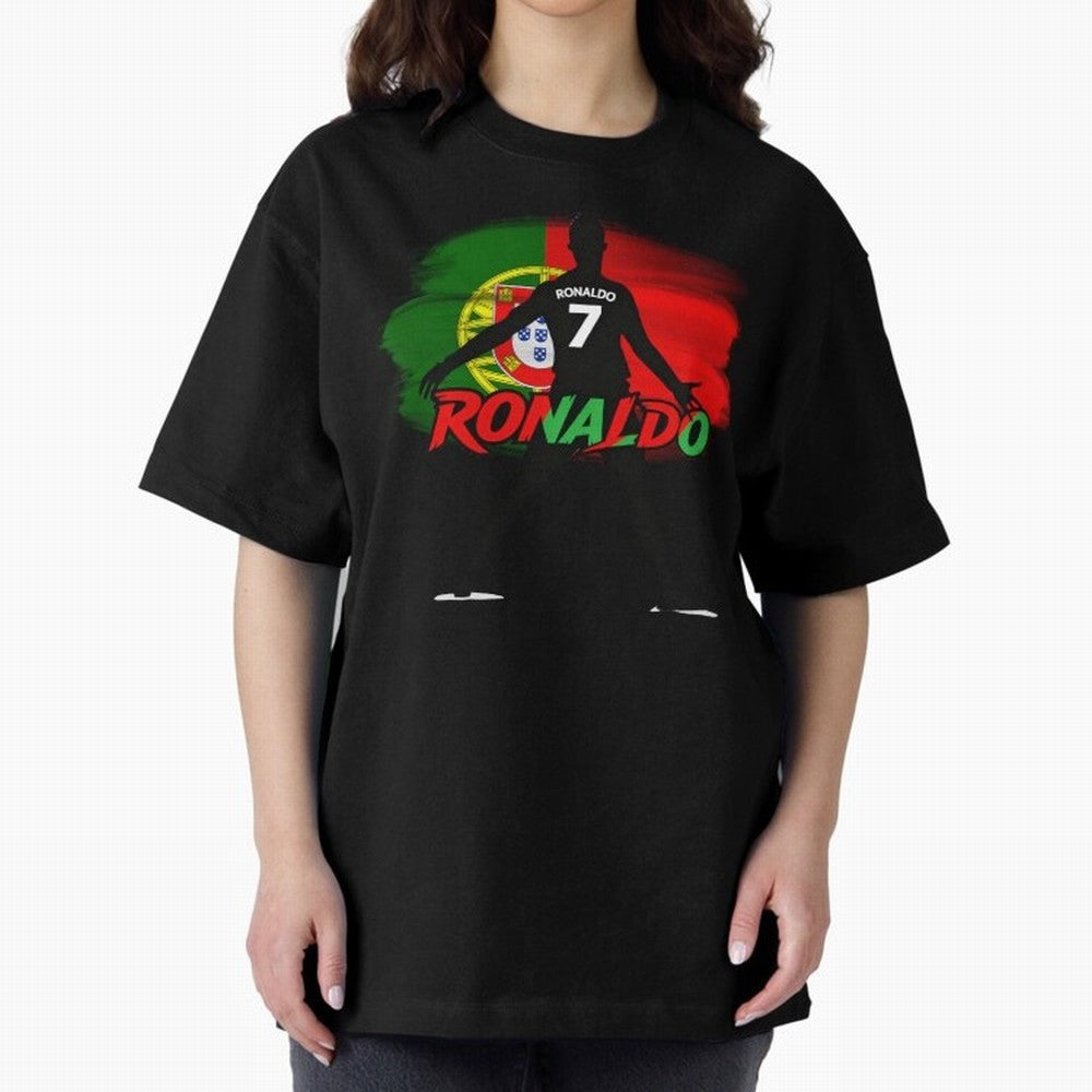 Portugal CR7 Fan World Cup Oversized T-Shirt Follow Every Goal of FIFA World Cup 2026 Spirit, Filled with Argentina and Brazil, Messi and Cristiano Ronaldo, Supporter Pride, Iconic Celebrations, Legendary Names and Global Match Day Energy; Built