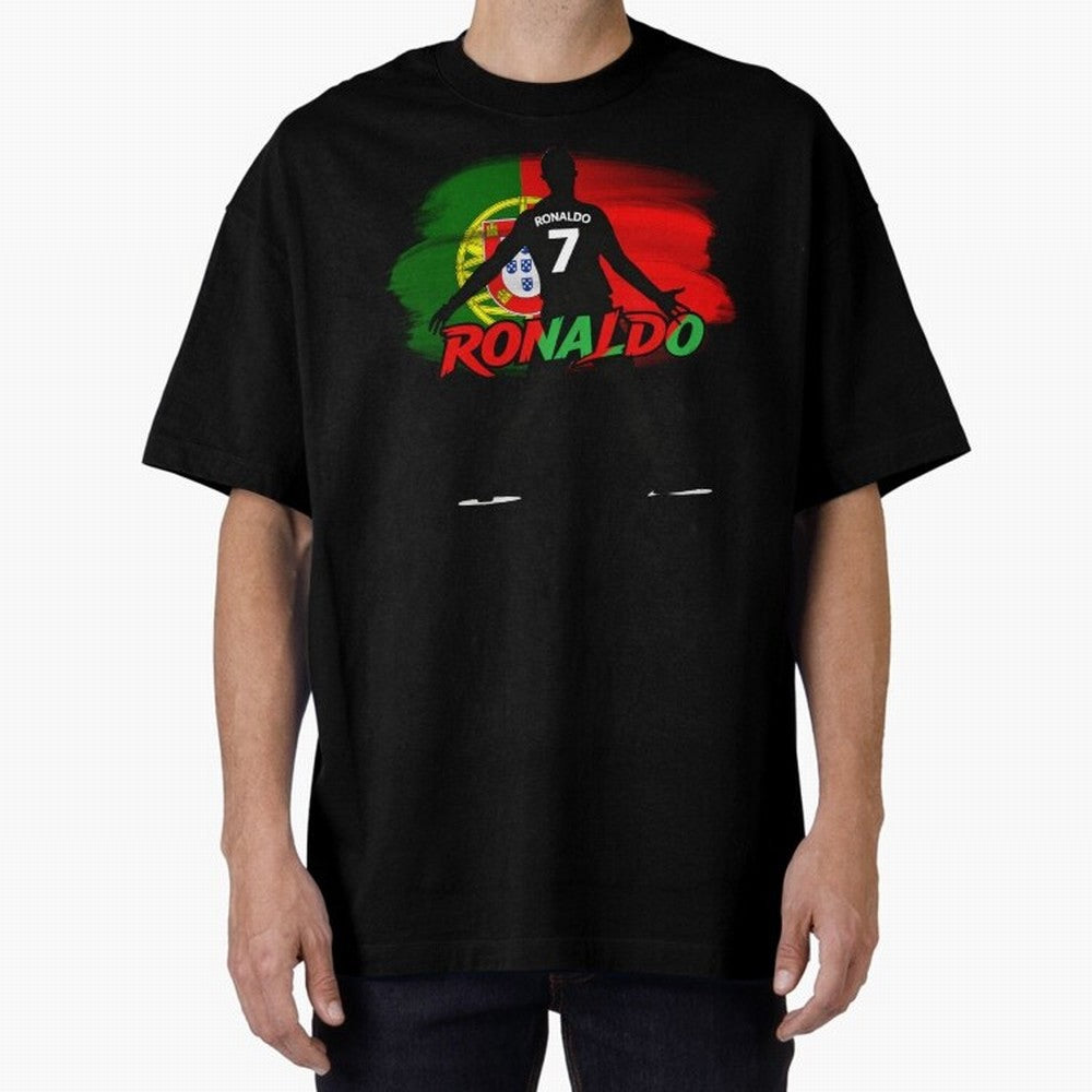 Portugal CR7 Fan World Cup Oversized T-Shirt Follow Every Goal of FIFA World Cup 2026 Spirit, Filled with Argentina and Brazil, Messi and Cristiano Ronaldo, Supporter Pride, Iconic Celebrations, Legendary Names and Global Match Day Energy; Built