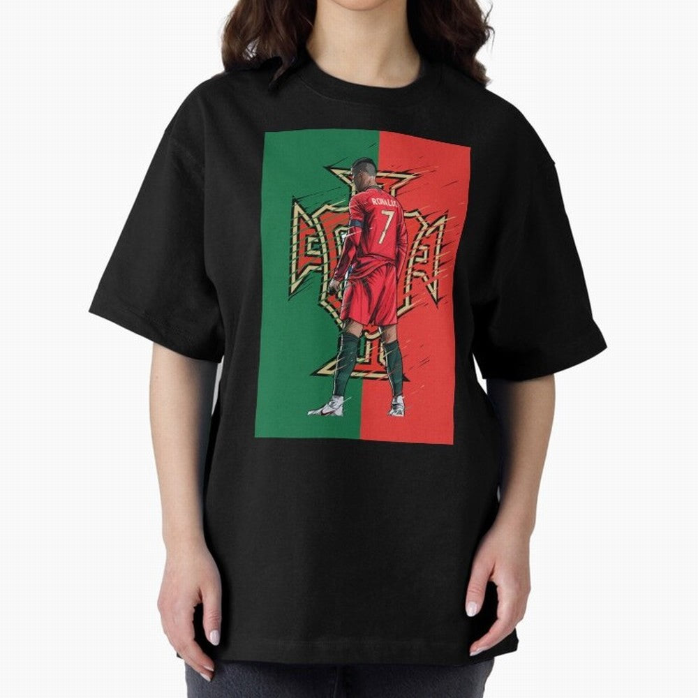 CR7 Portugal Oversized T-Shirt Feel the Heartbeat of FIFA World Cup 2026 USA Canada Mexico Capturing Messi, Neymar and Mbappe, France Energy, Stadium Memories, Football Loyalty, International Chants and Championship Tradition; Perfect for People