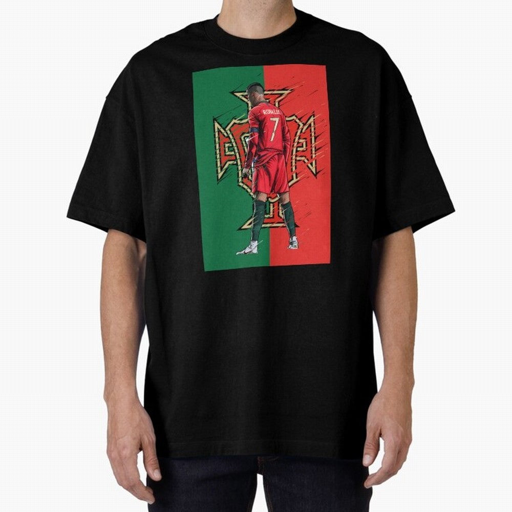 CR7 Portugal Oversized T-Shirt Feel the Heartbeat of FIFA World Cup 2026 USA Canada Mexico Capturing Messi, Neymar and Mbappe, France Energy, Stadium Memories, Football Loyalty, International Chants and Championship Tradition; Perfect for People